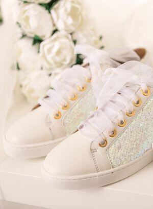 Ténis para Noiva em Pele