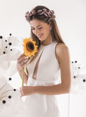 Vestido de noiva fluído